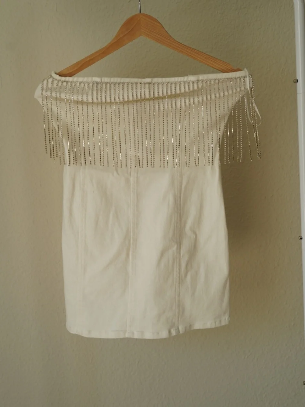 12th Tribe White Strapless Sheath Dress Cocktail - Picture 3 of 4